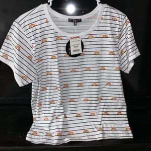 Rainbow and striped top